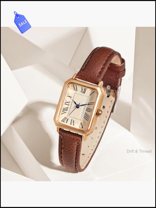 Elegant Vintage Rectangle Quartz Wrist Watch for Women main image 5